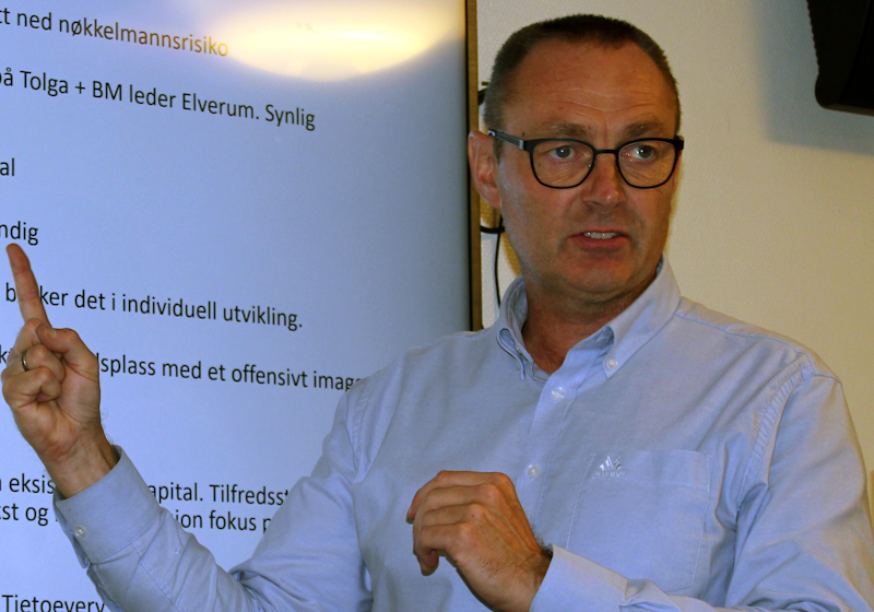 Per Arild Eggen presenterer Tolga og Os sparebank