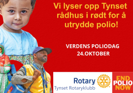 Hjelp Rotary med å utrydde polio nå!